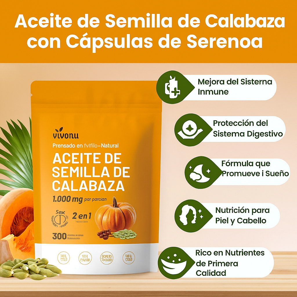🧡 Aceite Semilla Calabaza - Nutrición natural para tu bienestar