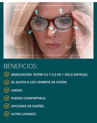 2x1 - LENTES ÓPTICOS CON GRADUACIÓN INTELIGENTE