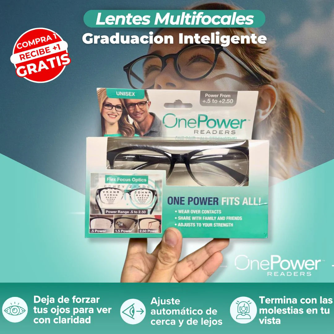 2x1 - LENTES ÓPTICOS CON GRADUACIÓN INTELIGENTE