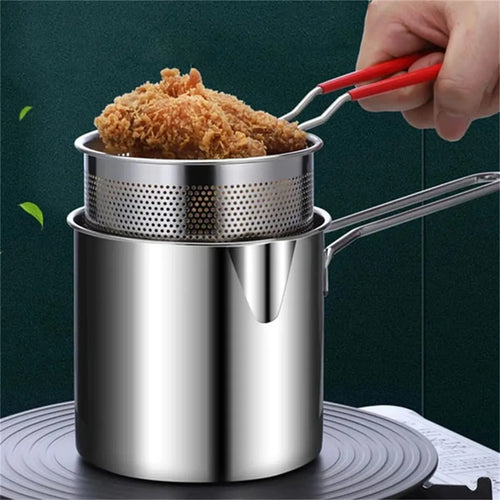 304 Stainless Steel Multifunctional Fryer 🍳✨
