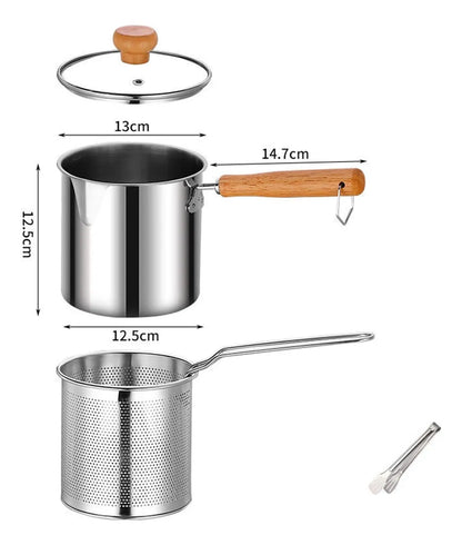 304 Stainless Steel Multifunctional Fryer 🍳✨